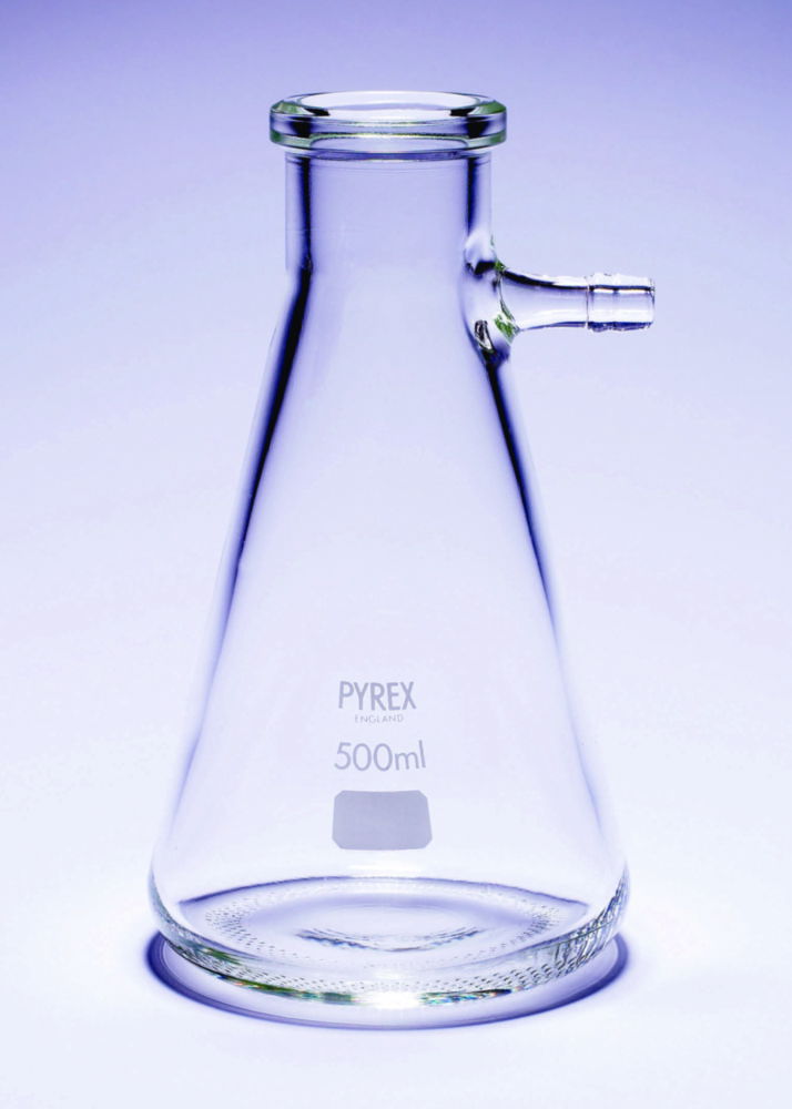 Колби Бунзена, пряме бокове відведення, Pyrex®, 68 мм, 385 мм