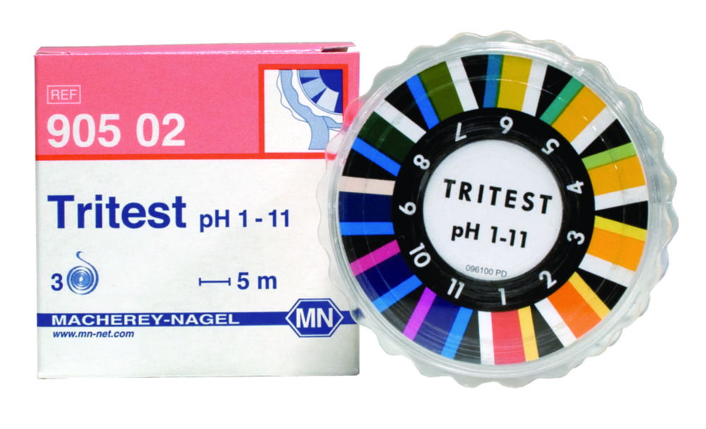 Индикаторная бумага Tritest, 1 ...11 pH, Заправочные пакеты с 3 рулонов