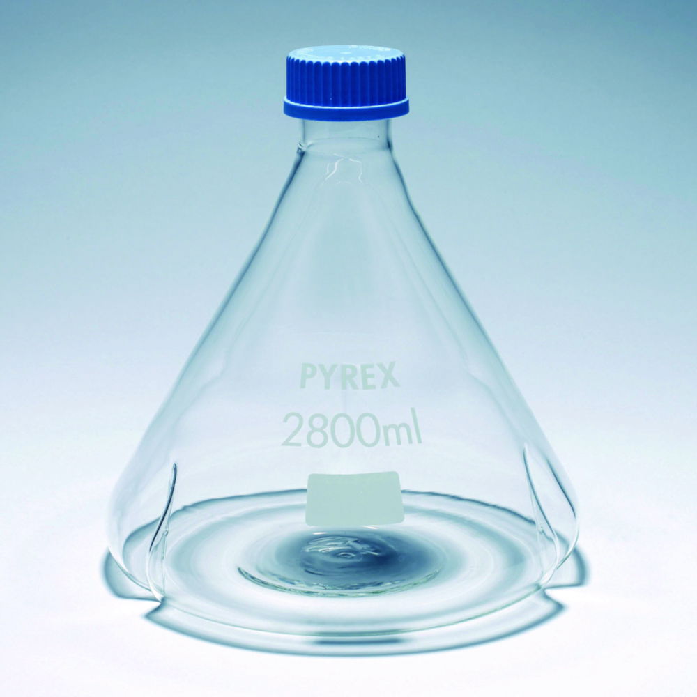 Перегородчасті колби Фернбаха, боросилікатне скло Pyrex®, 45 мм, 210 мм