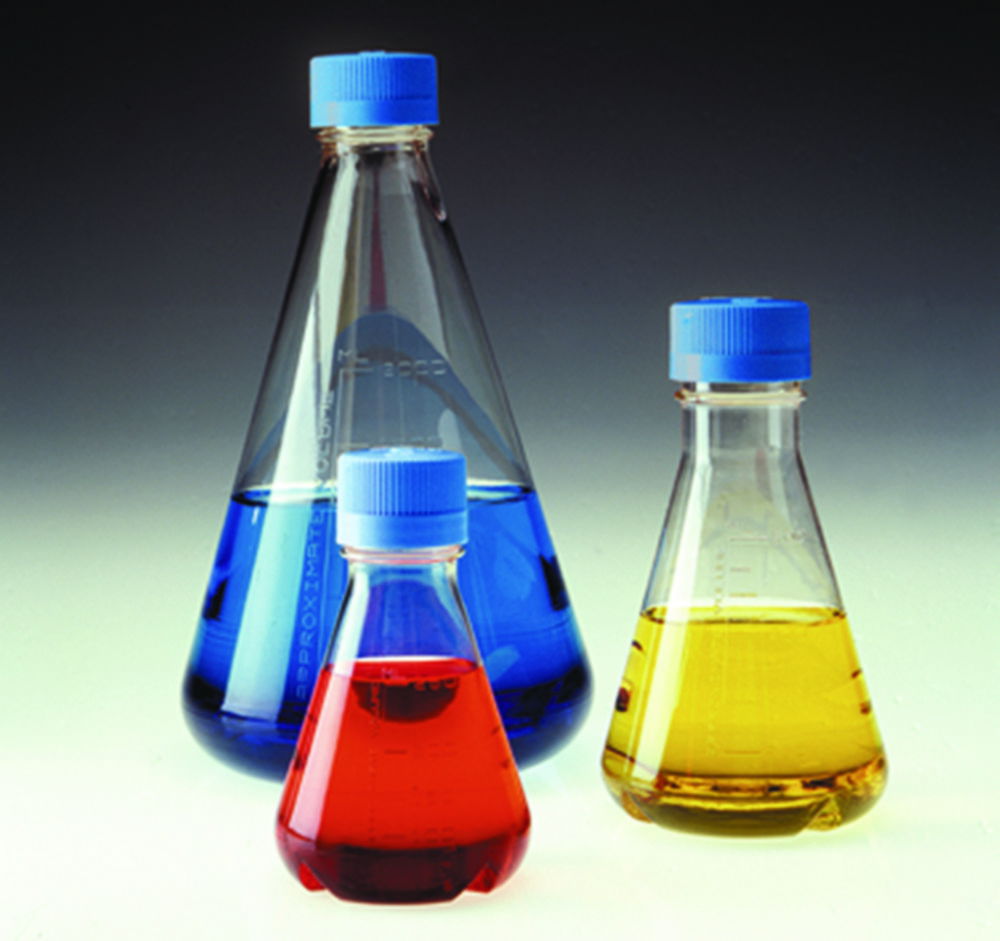 Одноразові колби Ерленмейєра Nalgene™, тип 4115, 4116, PETG, стерильні, вентильовані, 4116, 38-430