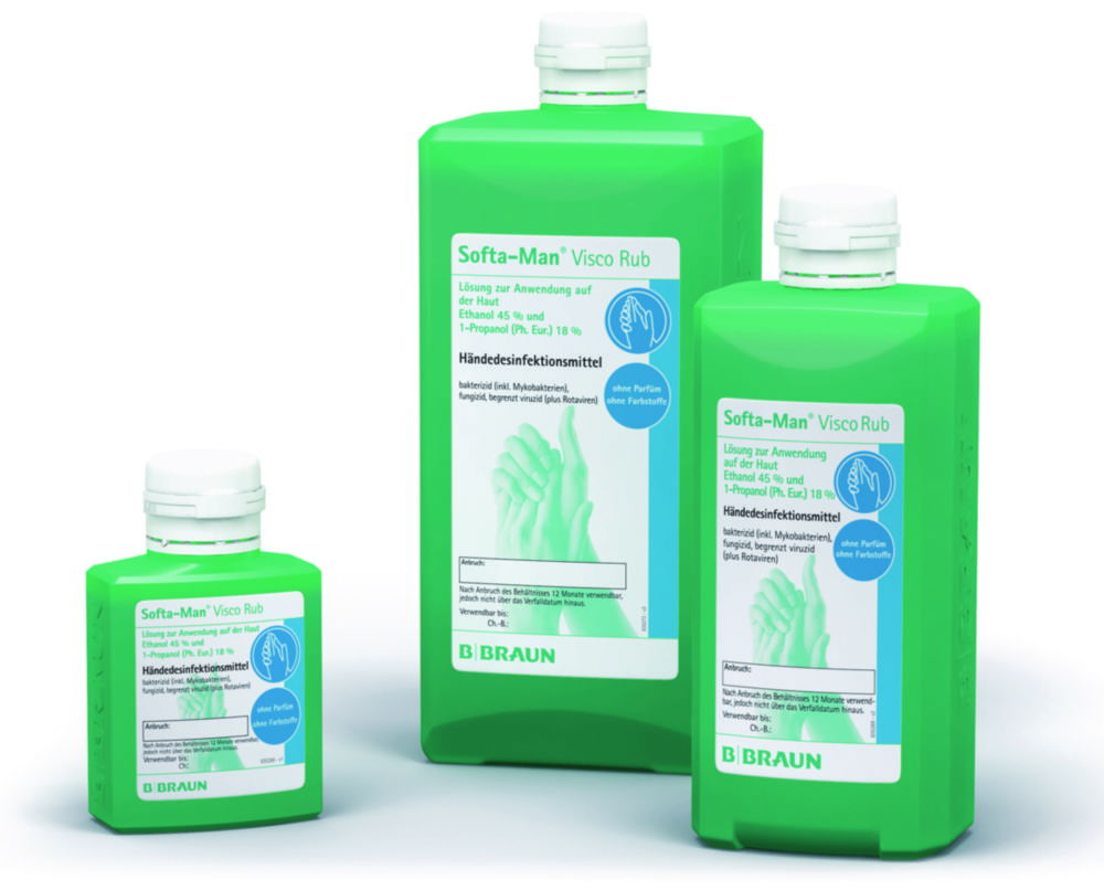 Дезінфікуючий засіб для рук Softa-Man® / ViscoRub, 1000 мл, дозатор Softa-Man® ViscoRub