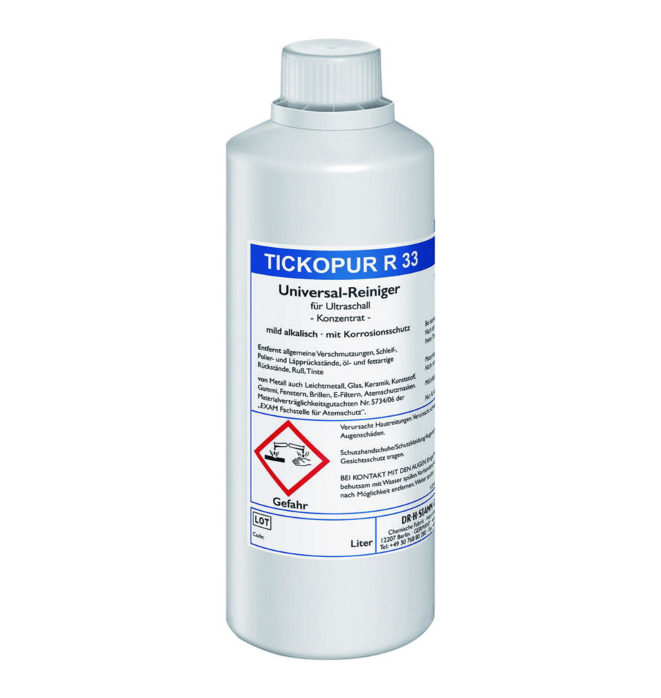 Концентрати для ультразвукових ванн TICKOPUR, 2 л, TICKOPUR R 33