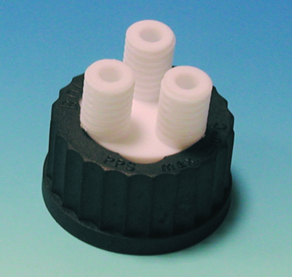 Пробка для пляшок, PTFE, 3 x GL 18, GL 45, PTFE