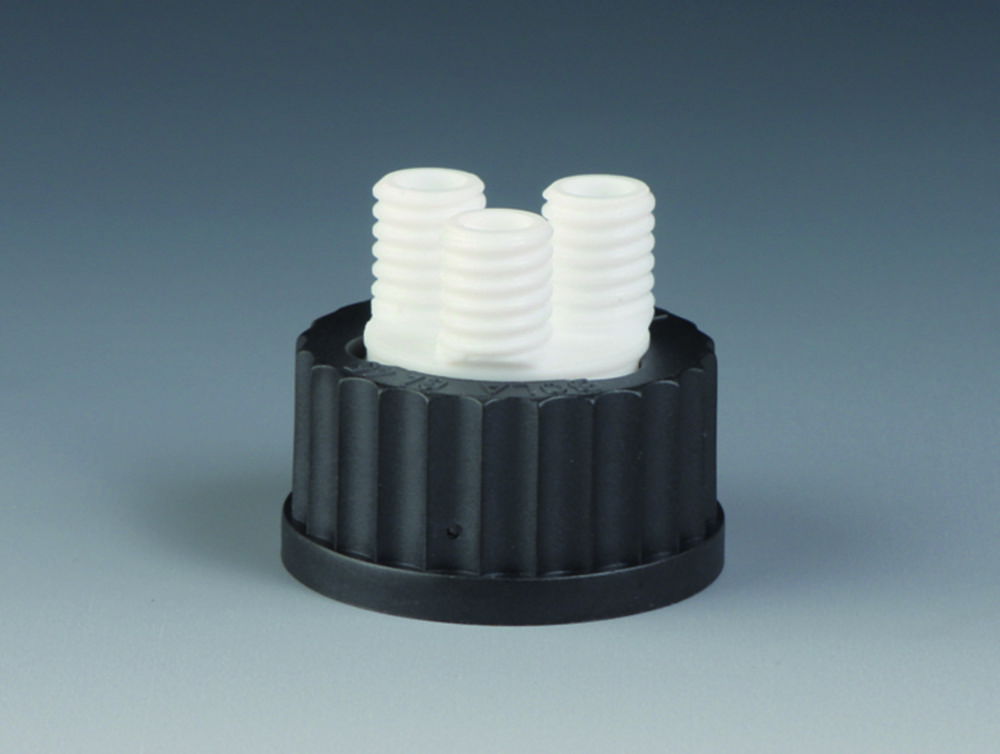 Пробка для пляшок, PTFE, 3 x GL 14, GL 45, PTFE
