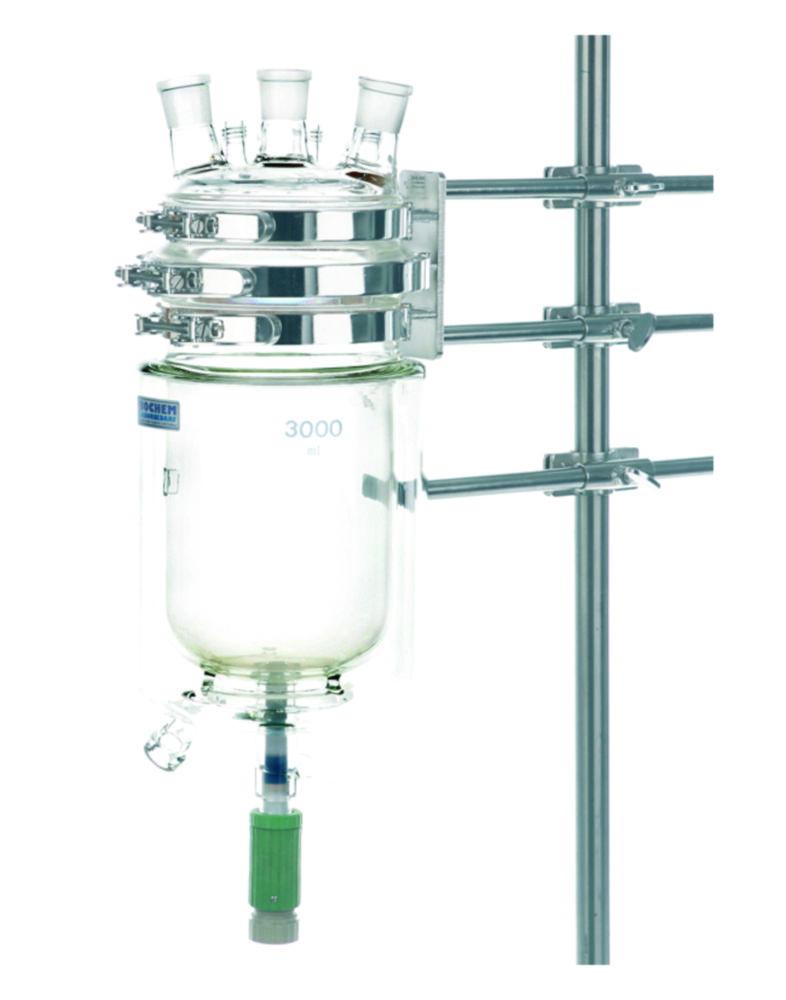 PF-Laborflansch-Dreifachhalter, 18/10-Stahl