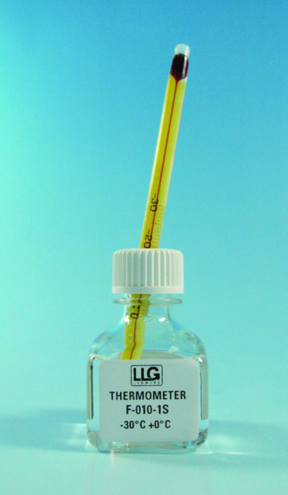 LLG-Exact-Temp Стандартні термометри, заповнені червоним спиртом, 145 мм, 0,50 ° C