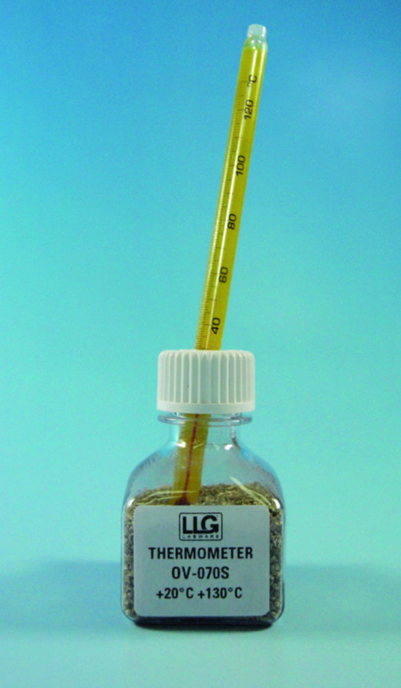 LLG-Exact-Temp Стандартні термометри, заповнені червоним спиртом, 1,0 ° C, 135 мм
