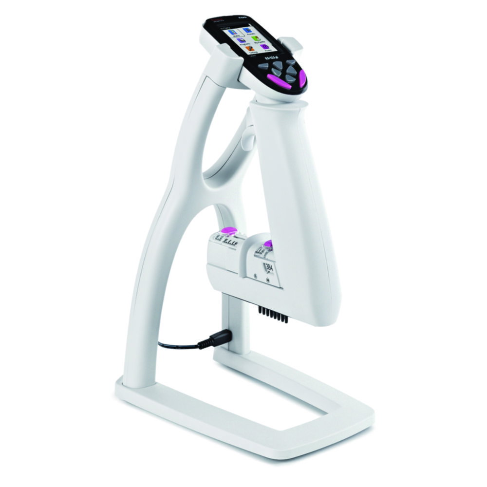 Pipette stand for electronic single and multichannel microliter pipettes E1-ClipTip™