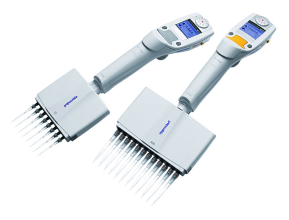 Електронні багатоканальні мікролітрові піпетки Eppendorf Xplorer®, змінний об'єм, 8, Жовтий