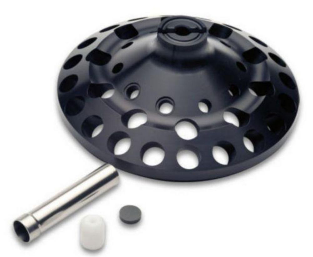 Festwinkelrotor mit 10 Stahlhülsen F-35-30-17 für Zentrifugen 5702/5702 R/5702 RH, inkl. 10 Adapter für konische Gefäße und 10 Gummimatten