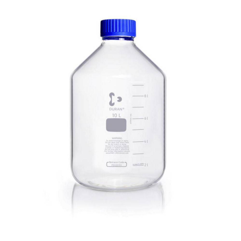 Пляшки із широкою горловиною GLS 80®, DURAN®, прозорі, 227 мм, 389 мм