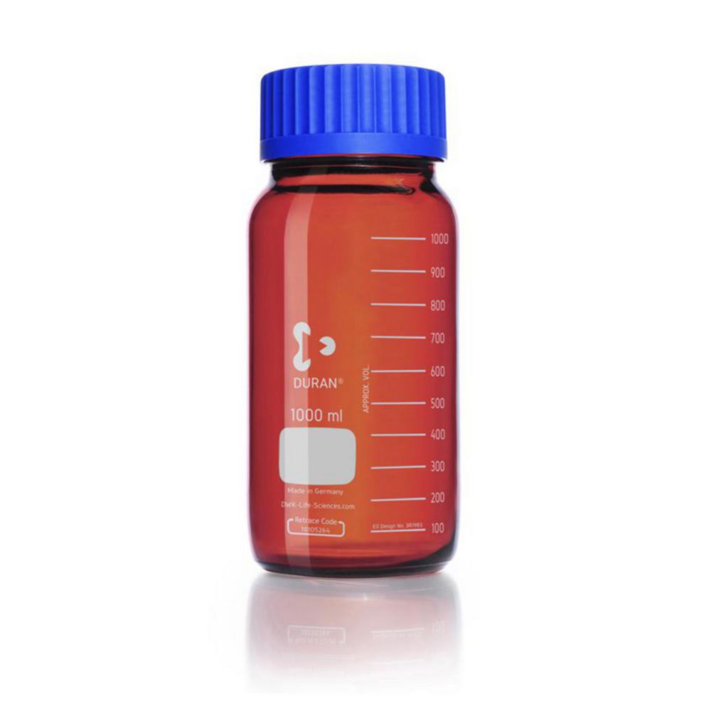 Пляшки з широкою шийкою GLS 80®, DURAN®, коричневий, 101 мм, 218 мм