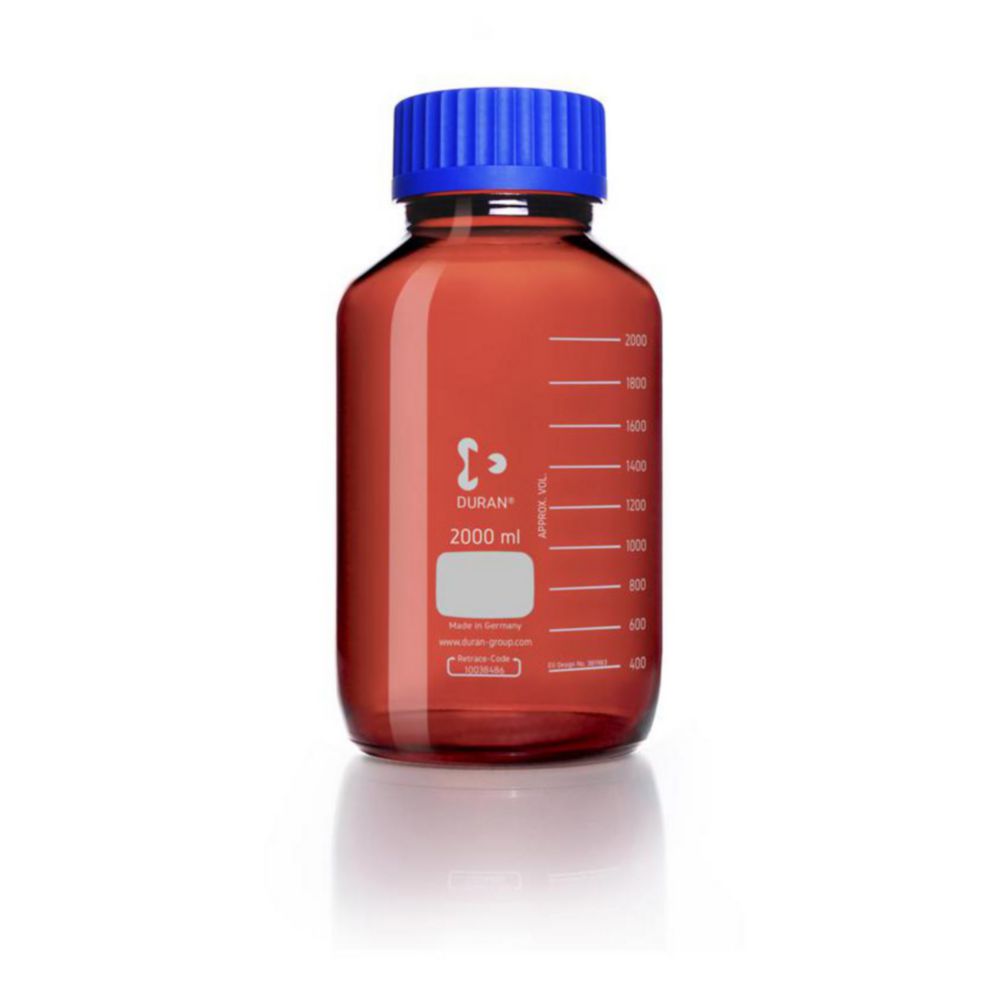 Пляшки з широкою шийкою GLS 80®, DURAN®, коричневий, 136 мм, 248 мм