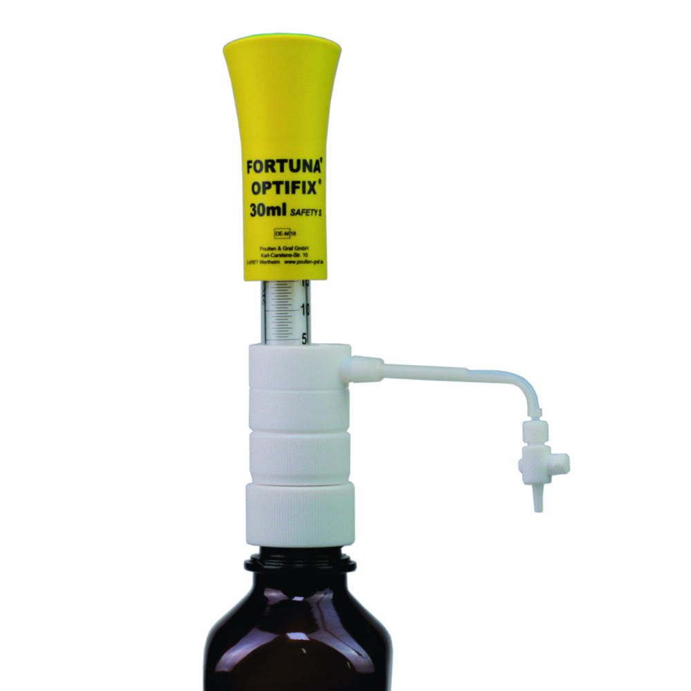 Пляшкові дозатори FORTUNA® OPTIFIX® SAFETY S, 0,2 мл, 2-10 мл