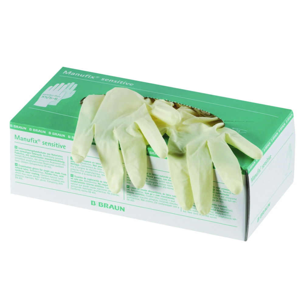 Одноразові рукавички Manufix® Sensitive, латекс, S (6 - 7), Sensitive