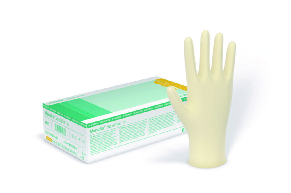 Одноразові рукавички Manufix® Sensitive, латекс, M (7 - 8), Sensitive