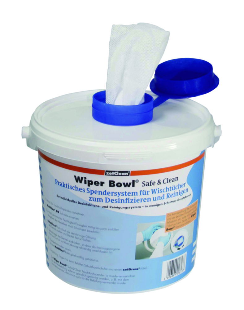 Spendersystem Wiper Bowl® Safe & Clean für Reinigungstücher