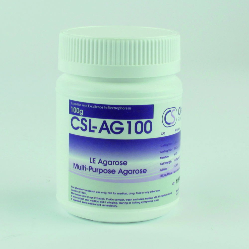 Агароза для гель-електрофорезу, 100 г, CSL-AG100