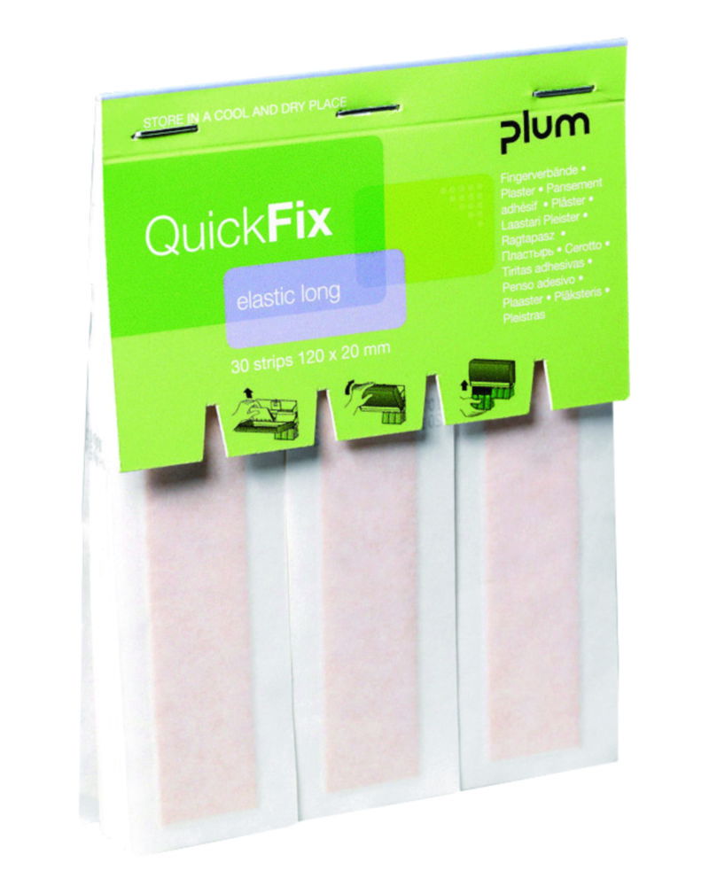 Диспенсер для пластыря QuickFix, Наполняющая упаковка QuickFix с текстильными бандажами, 120 х 20 мм, 30 частей