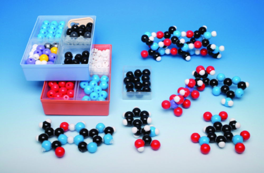 Молекулярна модель Molymod®, 257 атомів, 160 зв'язків, Біохімічний набір