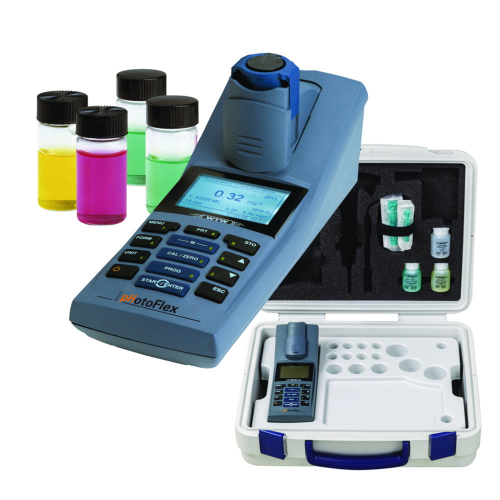 Handheld photometer pHotoFlex® pH Field case set