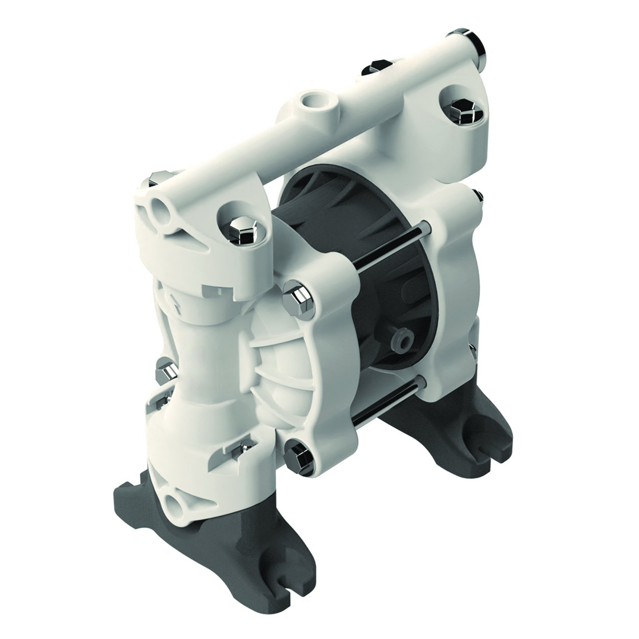 Double diaphragm pump, PP, membranes TPV (EPDM-PP) + TFM (PTFE)