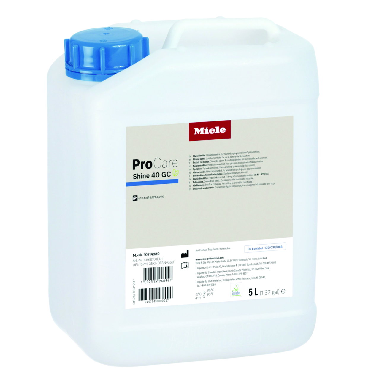 ProCare Shine 40 GC Rinse Aid