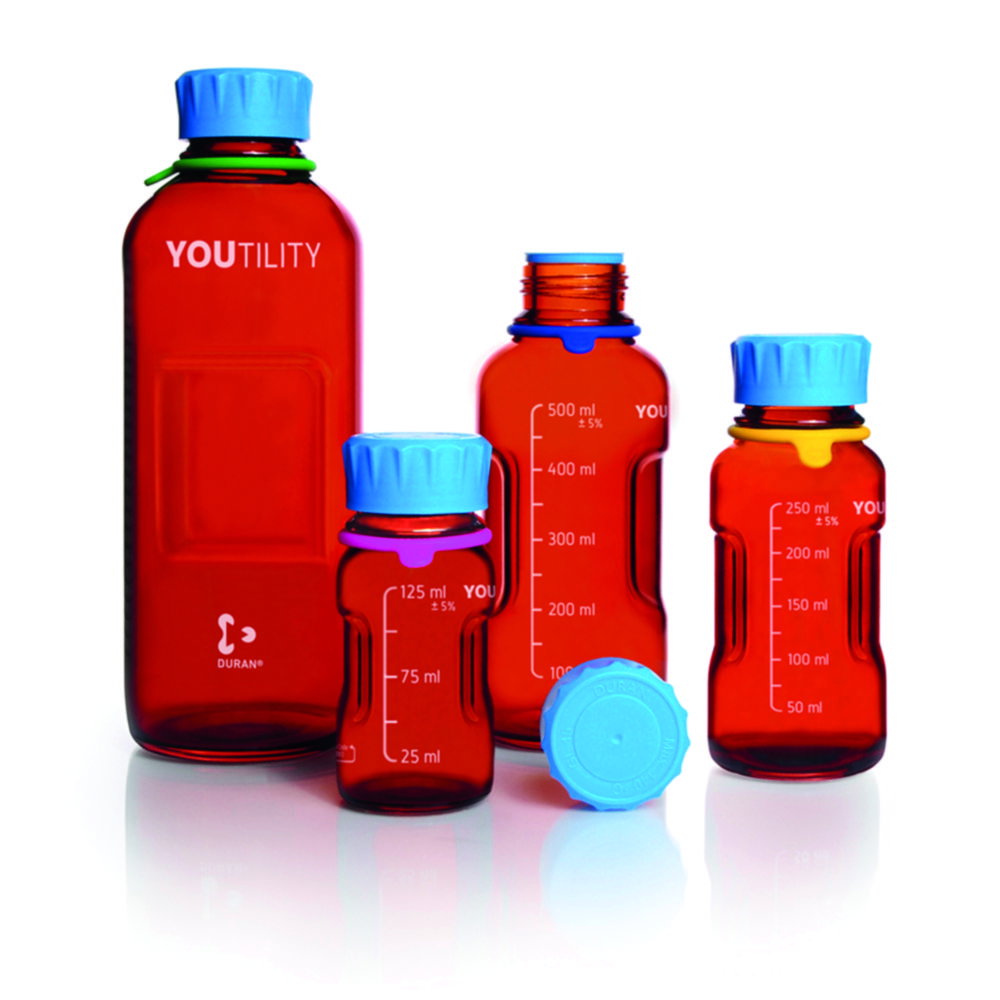 Laboratory bottle system DURAN® YOUTILITY, amber glass