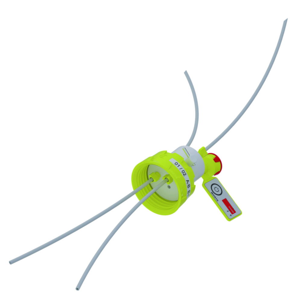 b.safe Caps, GL 45, PPS, mit Hähnen