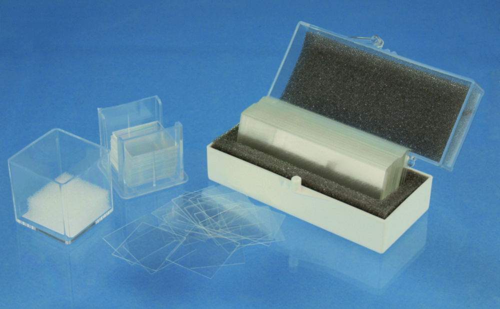Обкладинка окуляри, прямокутні, Borosilicate скла D263® M, 24 мм, 60 мм