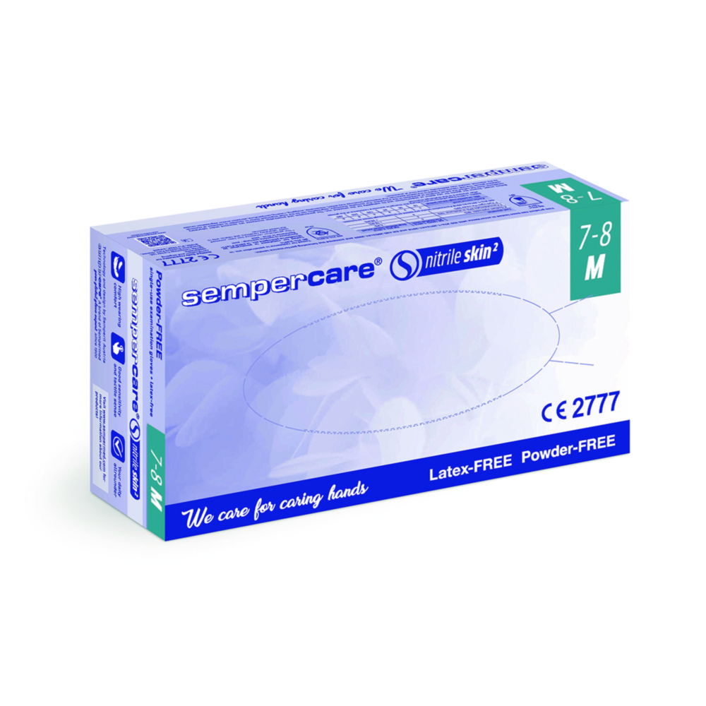 Одноразові рукавички, Sempercare® нітриль шкіри2, S, 240 мм