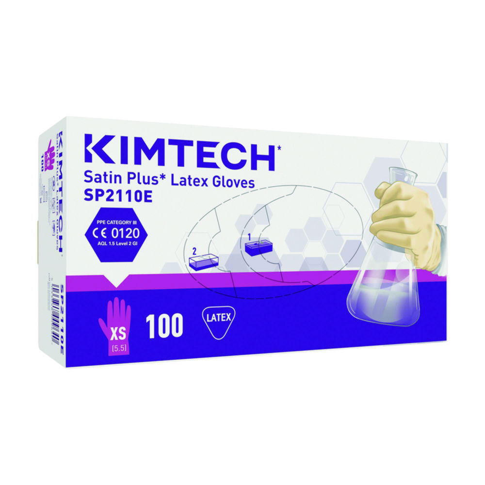Рукавички одноразові Kimtech™ Satin Plus, латексні, 240 мм, XL (9 - 10)