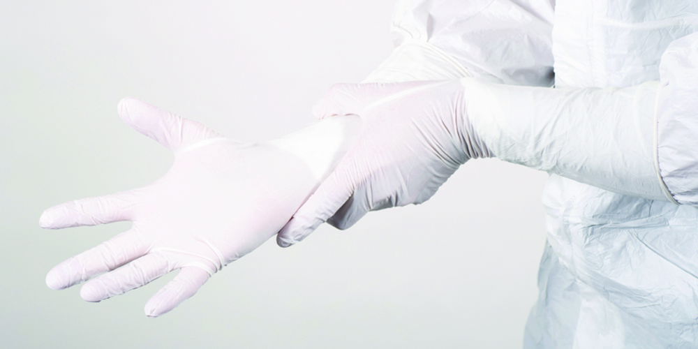 Рукавички для чистих приміщень BioClean N-PLUS™, нітрилові, стерильні, 9, 400 мм