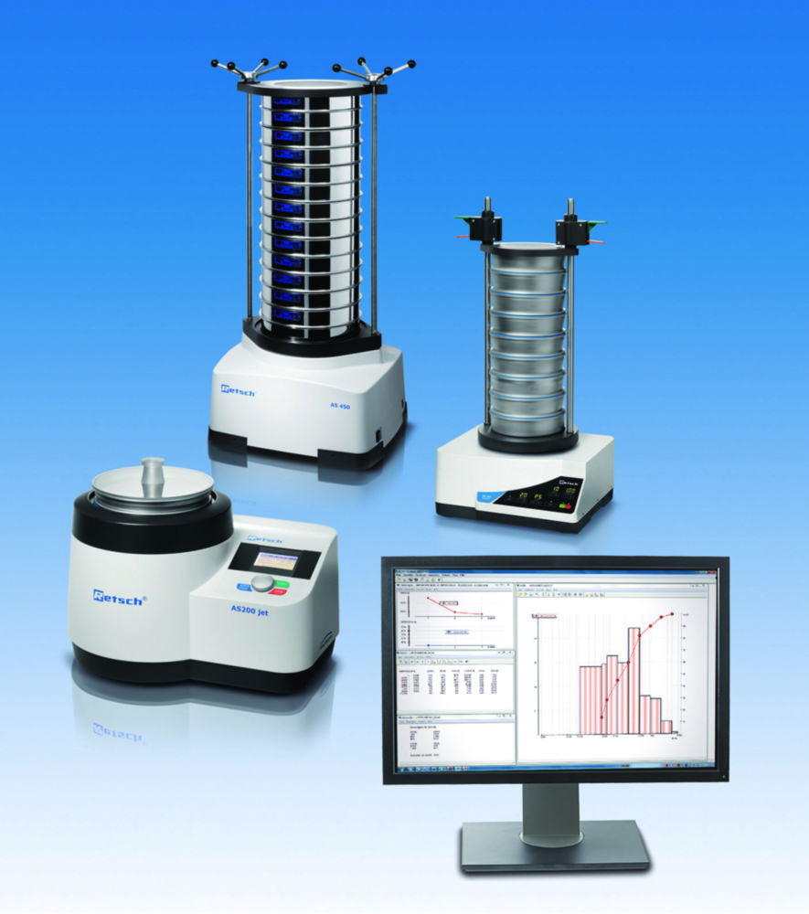Softwarepaket EasySieve® für AnalysensiebmaschineAS control / AS 200 tap / AS jet