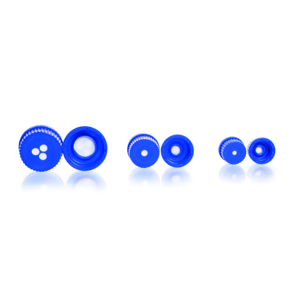 Кришки різьбові з мембраною, PP/PTFE, 32 GL