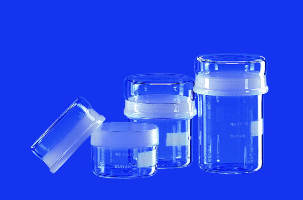 Wägegläser DURAN®-Rohr, mit NS Kappen