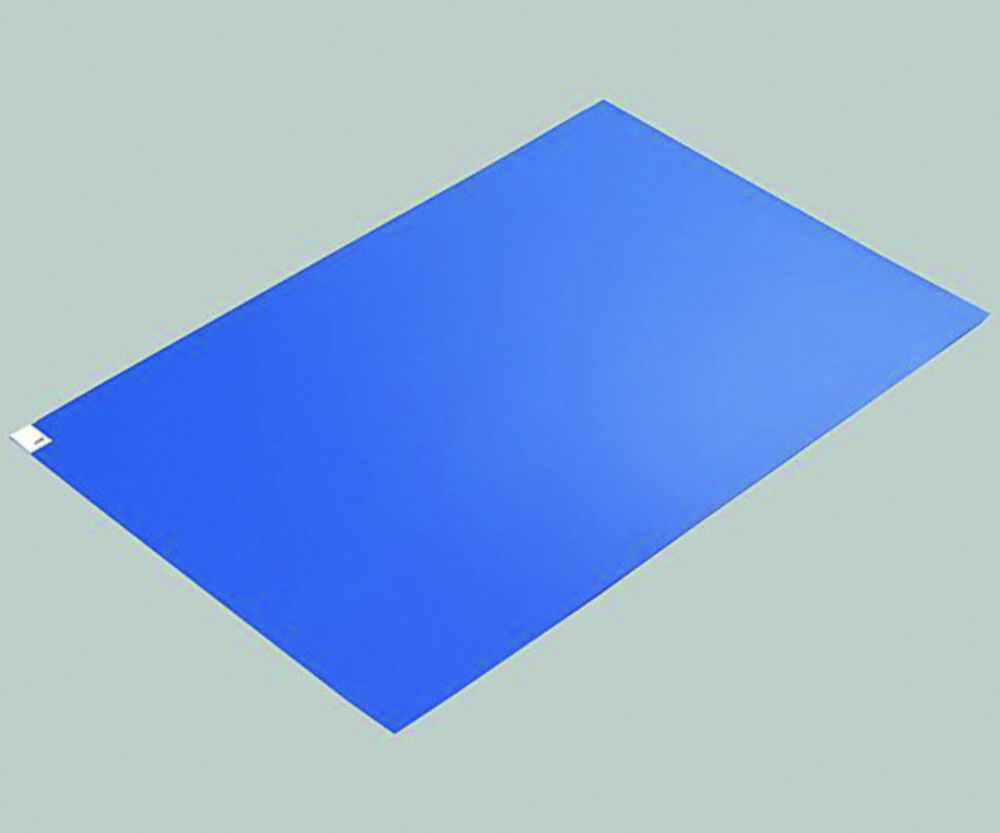 Клейкі килимки ASPURE, LDPE, синій, 45 мкм, Сильна адгезія, 600 x 1200 мм, 45 мкм