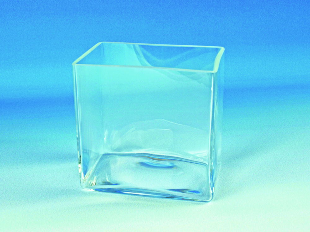 Скляна ванна, прозоре скло, 360 мм, 260 мм