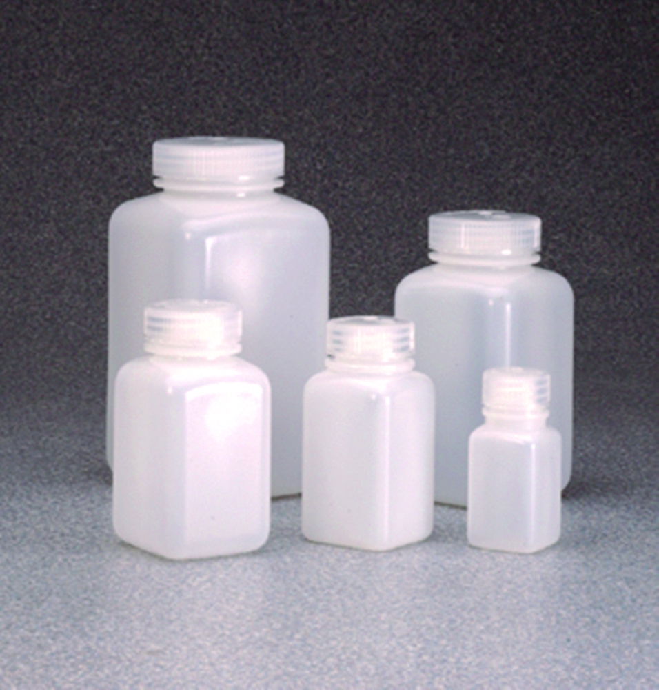 Бутылки квадратные с широкой горловиной, HDPE, 63 mm, 1000 мл