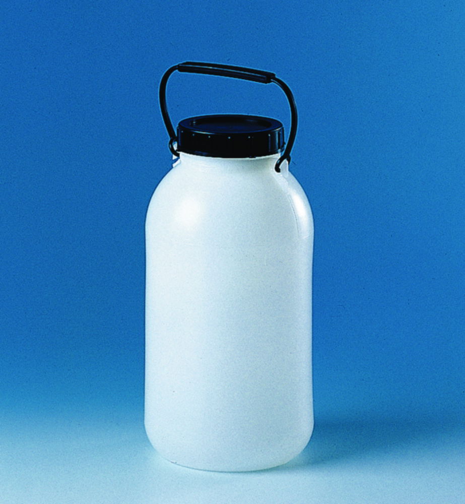 Широкие бутылки для хранения рта, HDPE, 10 л, 210 мм