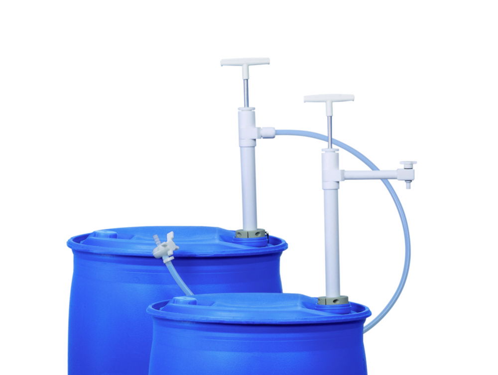 Fasspumpe, PTFE, mit Auslaufbogen
