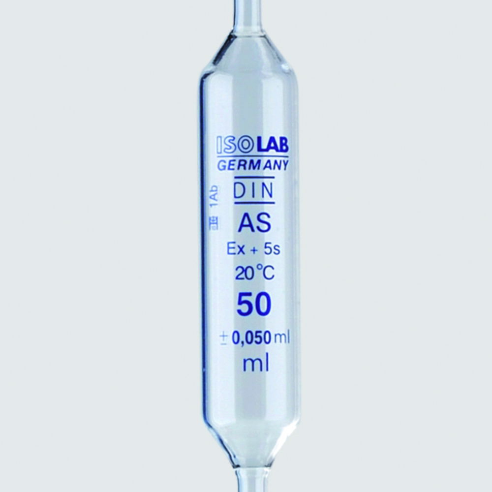 Піпетки мірні, скло, клас AS, 1 мітка, 50 мл, 530±5 мм