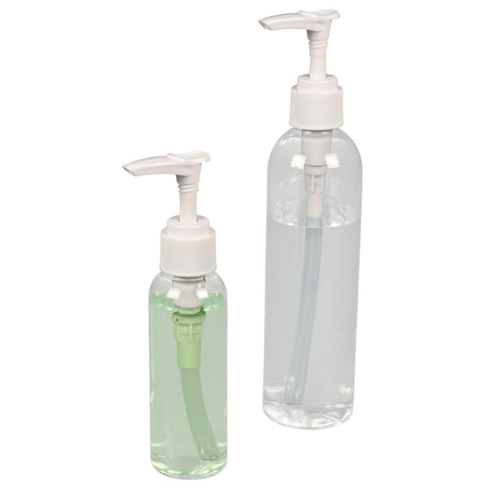 Pump bottles PET, with dosing dispenser