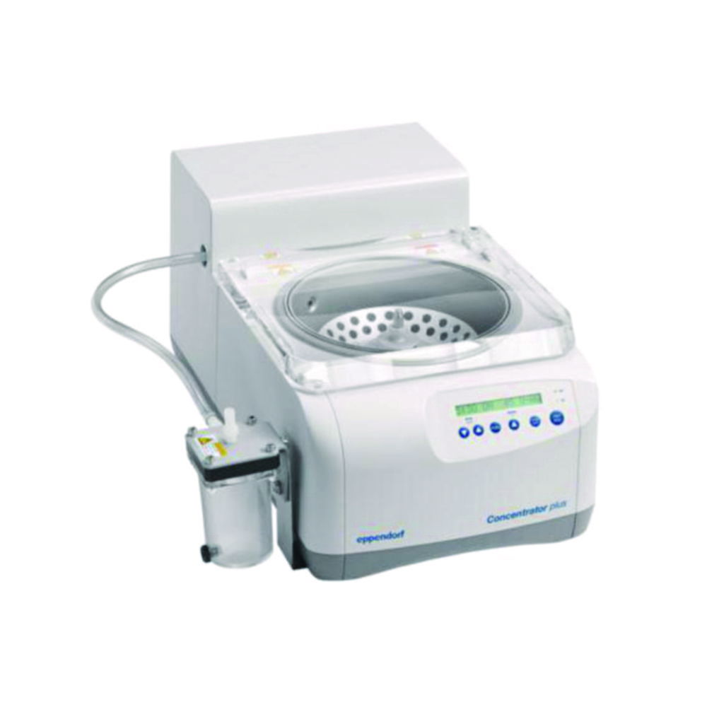 Vakuumkonzentrator, Concentrator plus™, mit Rotor F-45-48-11 und integrierter Membran-Vakuumpumpe