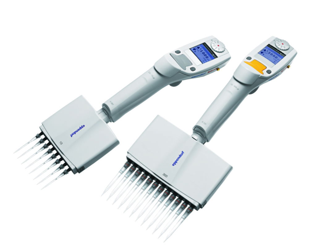 Електронні багатоканальні мікролітрові піпетки Eppendorf Xplorer® plus, змінний об'єм, 8, Жовта