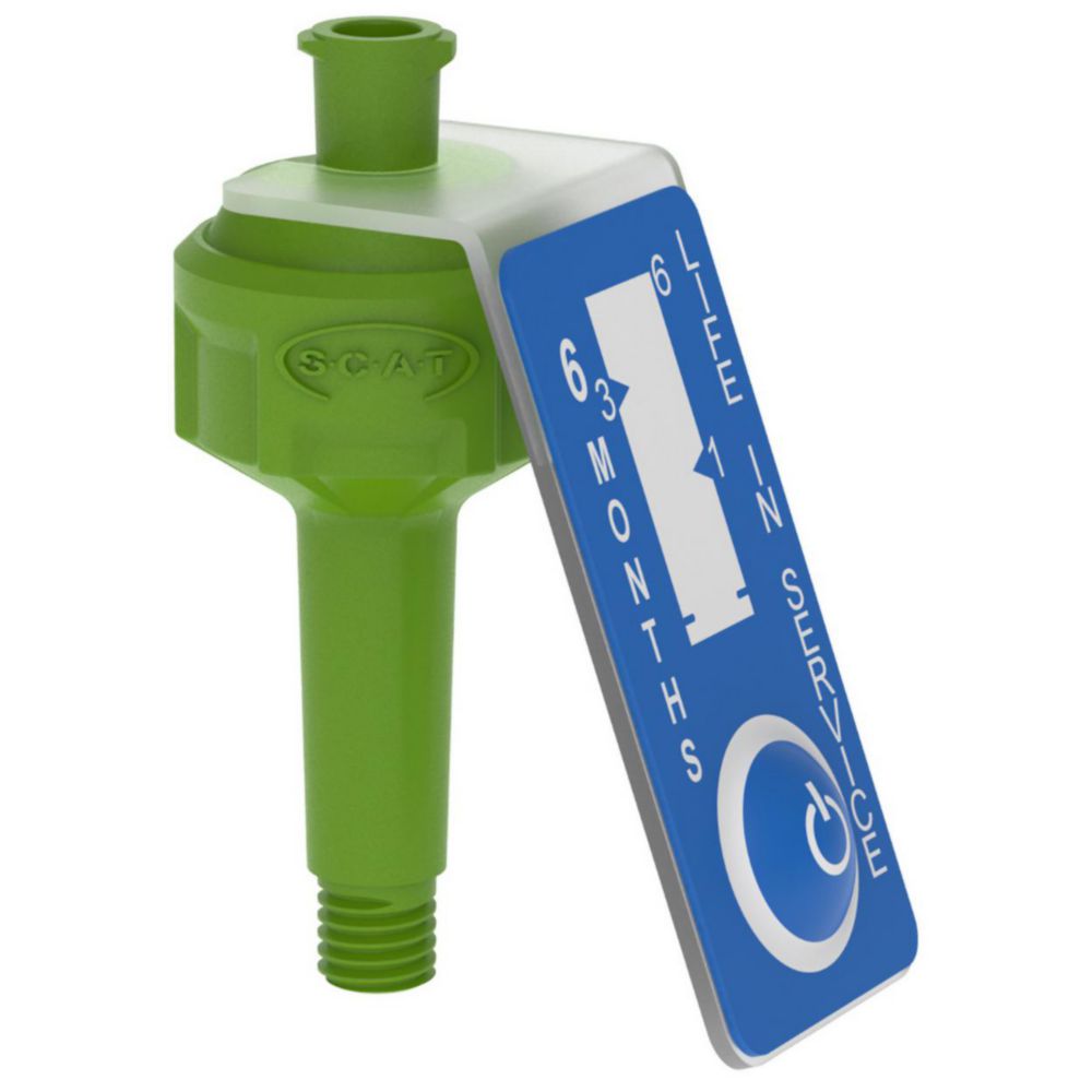 Air valves, PP, GreenLine, for PFAS analysis