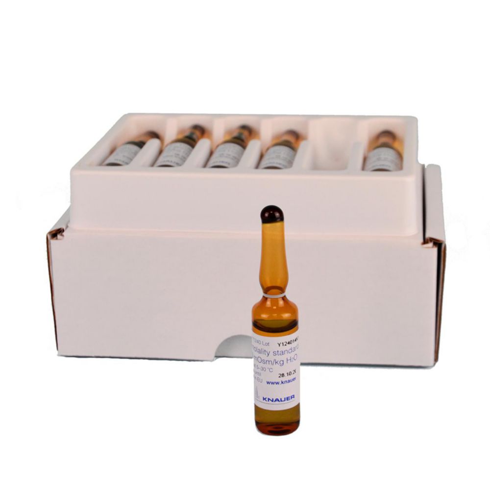 NaCl calibrating solutions for osmometers