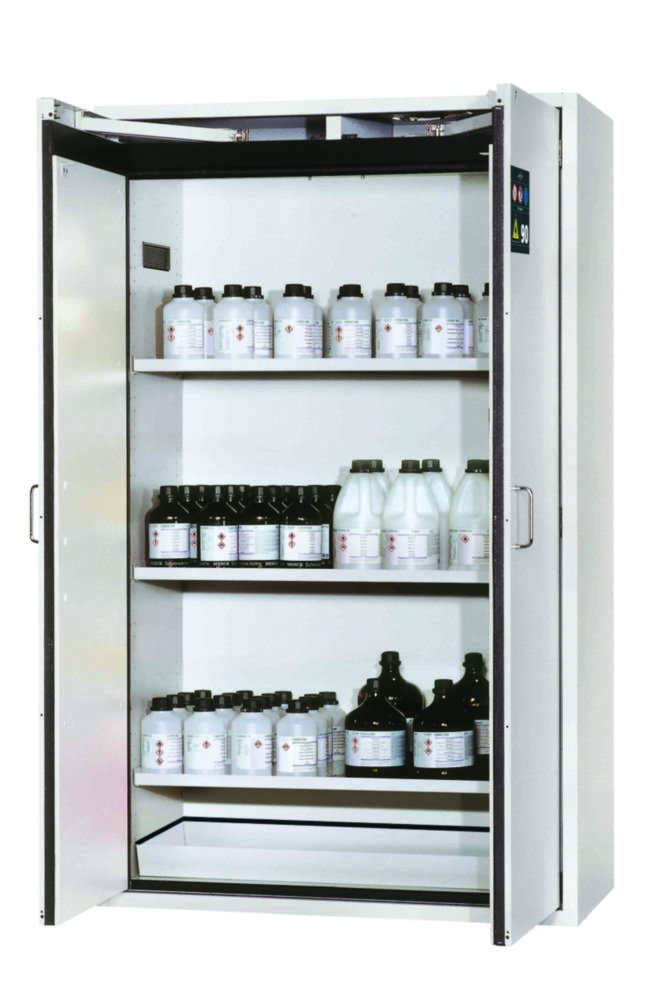 Sicherheitsschränke S-Classic-90 WD, 3 Fachböden, Bodenauffangwanne