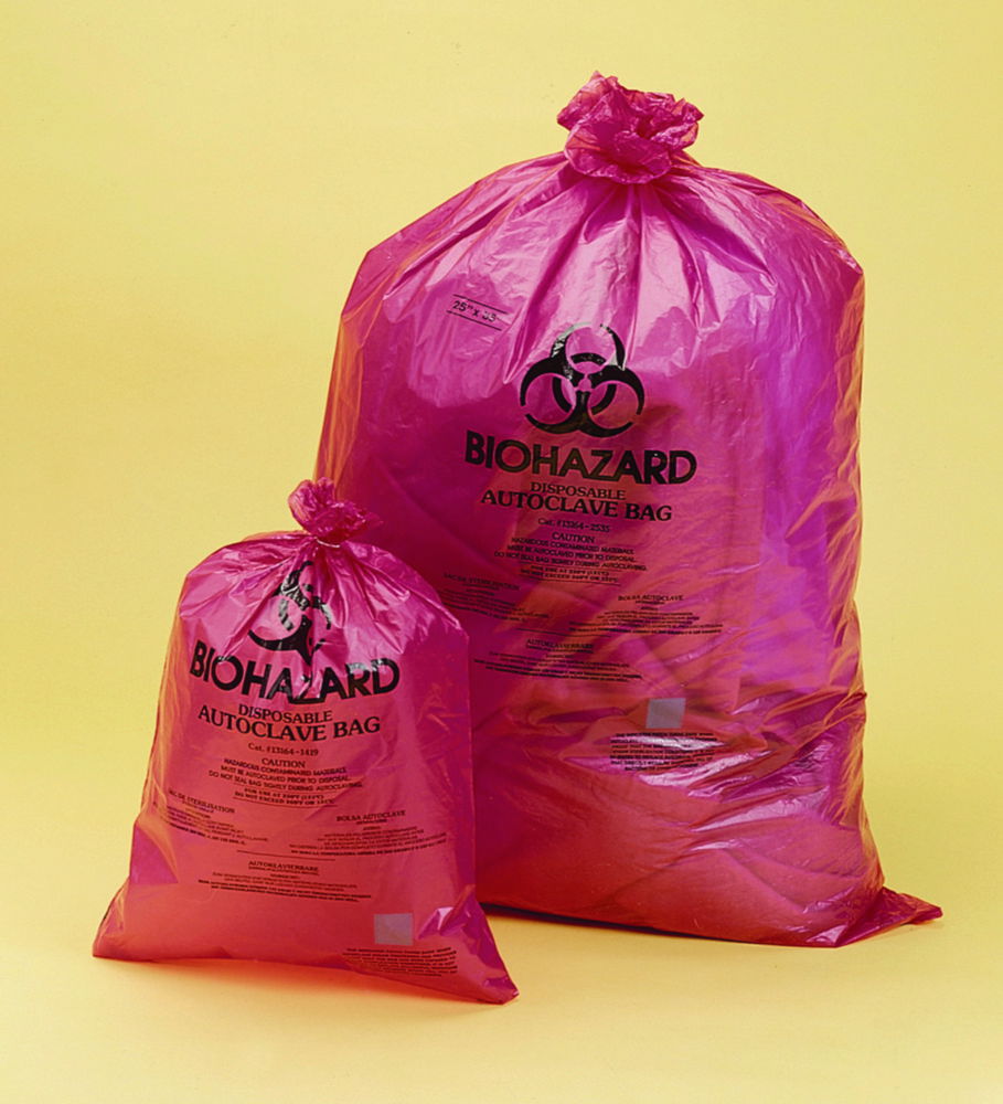 Мішки для утилізації Biohazard, ПП, червоні, 38 мкм, 970 мм, 790 мм