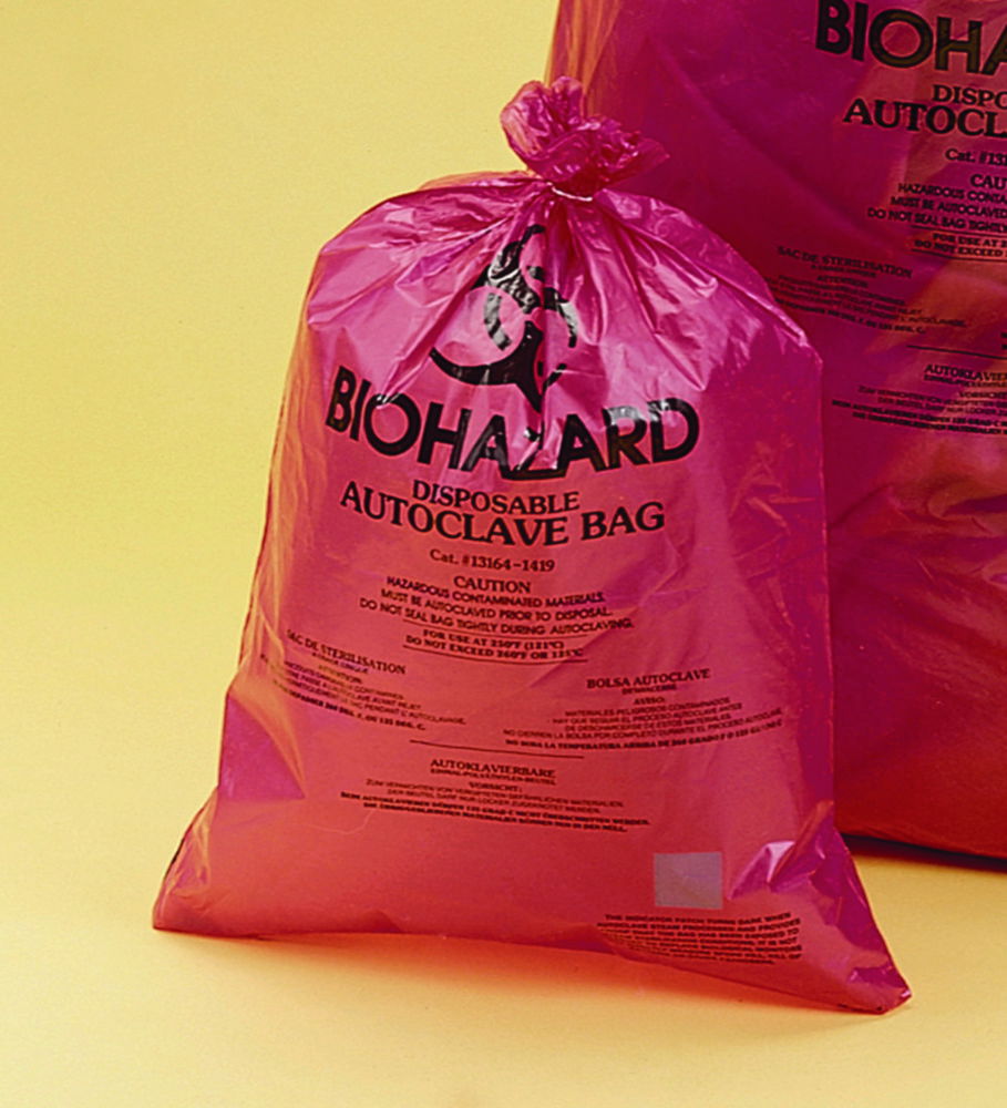 Мішки для утилізації Biohazard, супер міцні, 50 мкм.